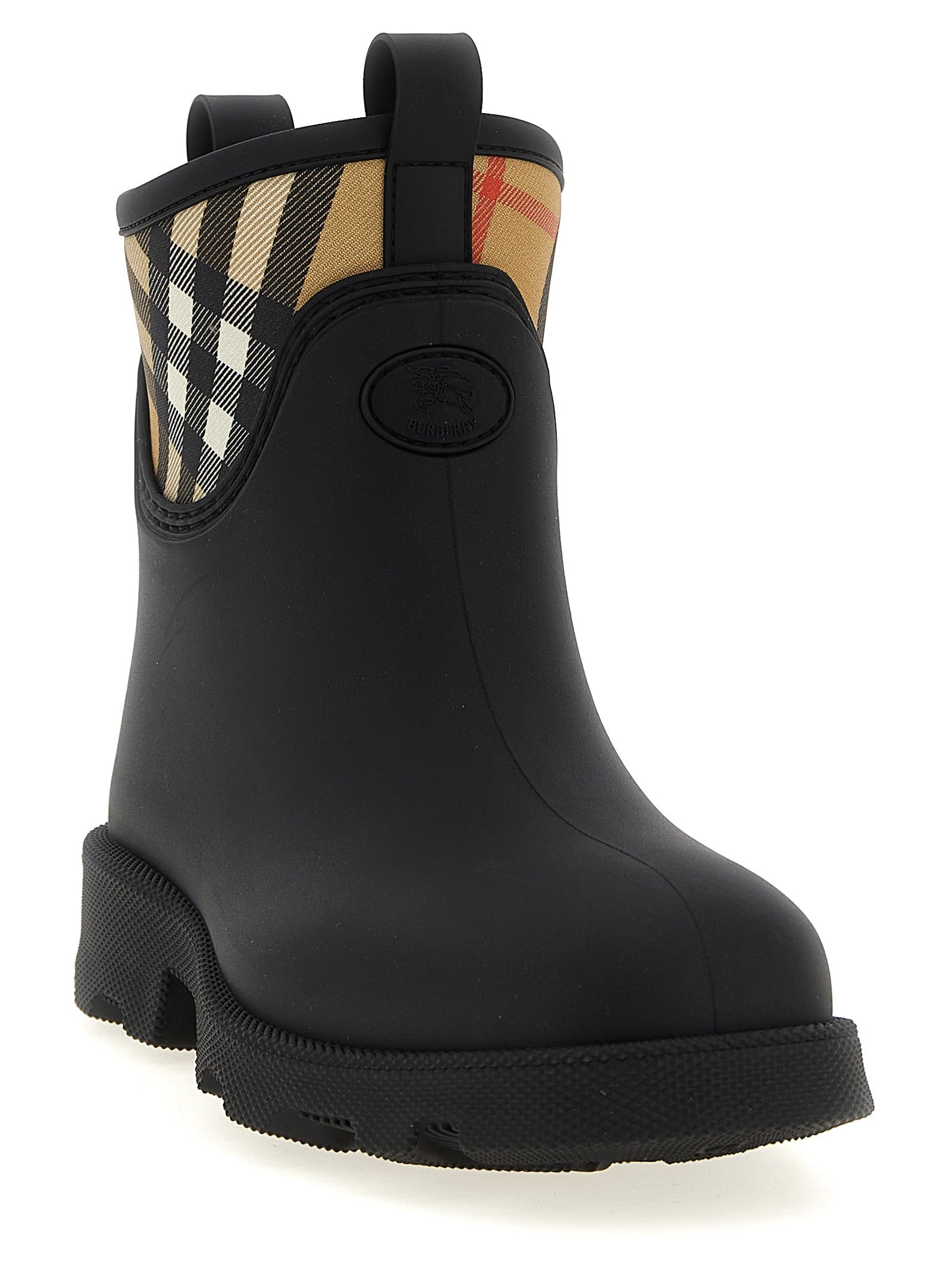 Burberry Black Rubber Ankle Boots Burberry