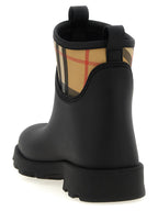 Burberry Black Rubber Ankle Boots Burberry