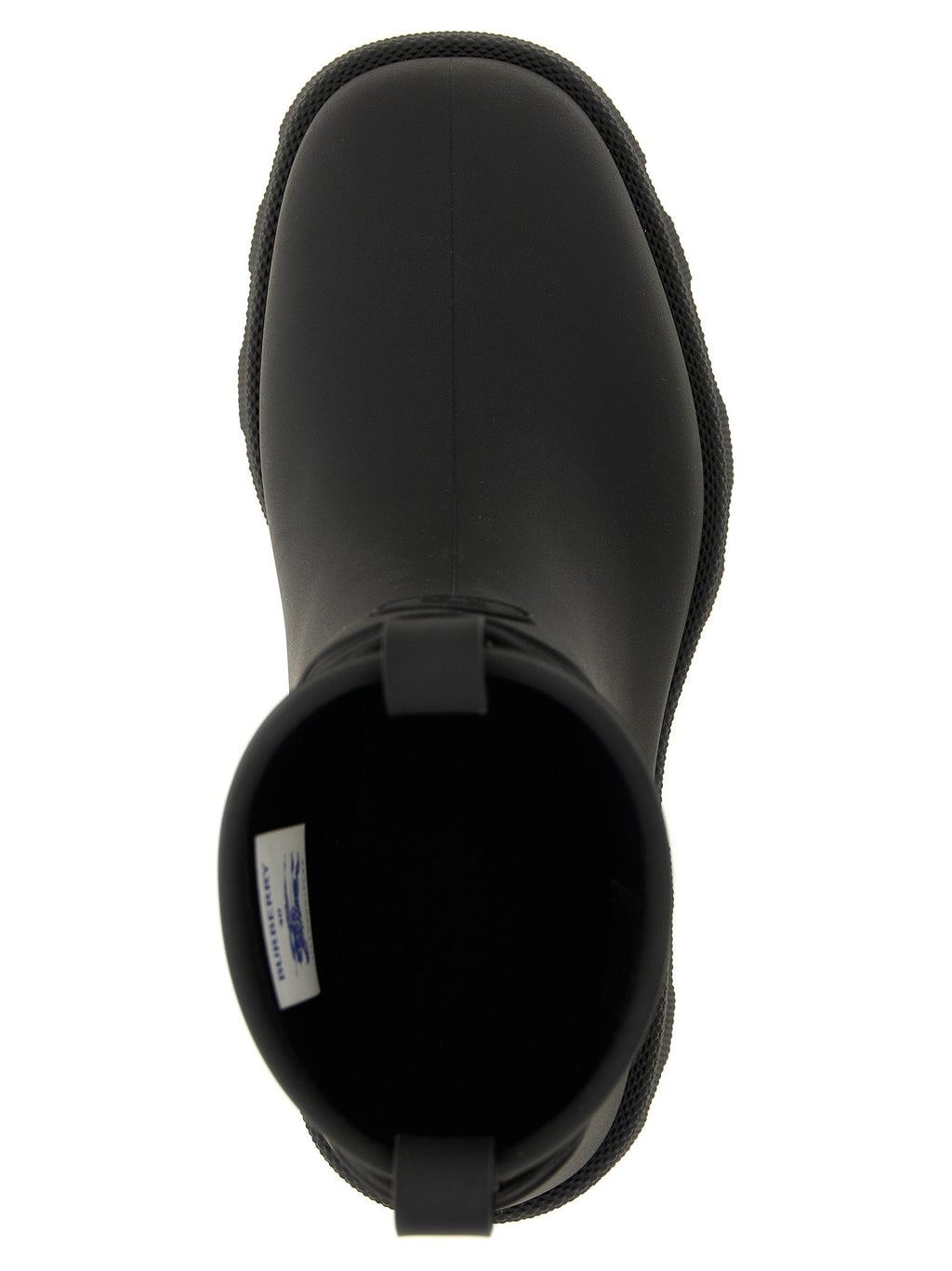 Burberry Black Rubber Ankle Boots Burberry