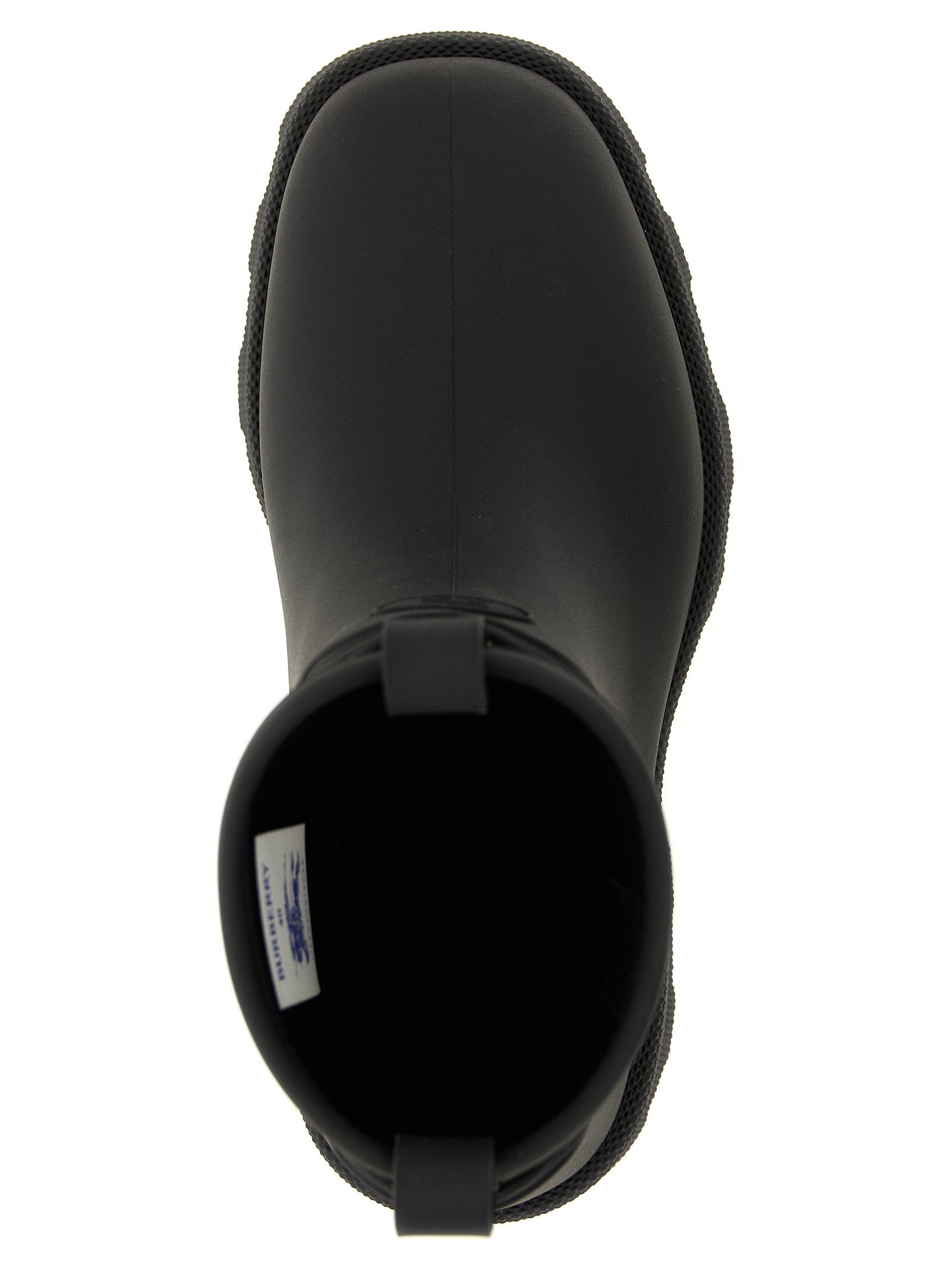 Burberry Black Rubber Ankle Boots Burberry