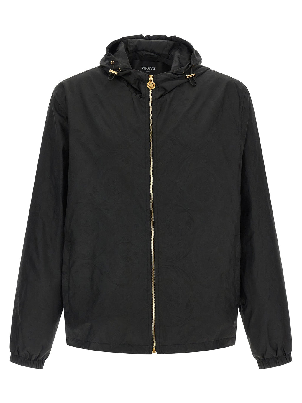 Versace Black Nylon Shell Jacket Versace