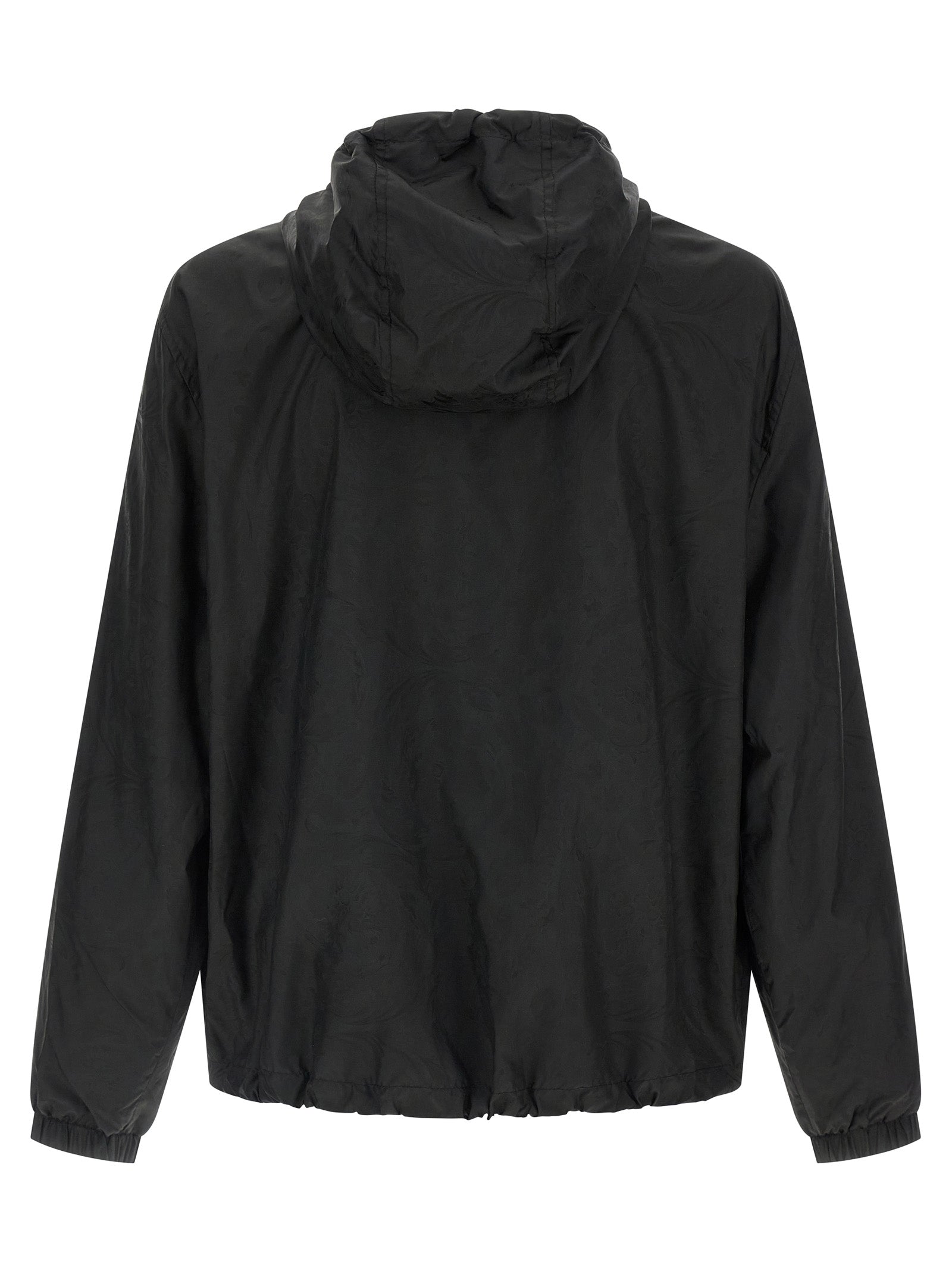 Versace Black Nylon Shell Jacket Versace