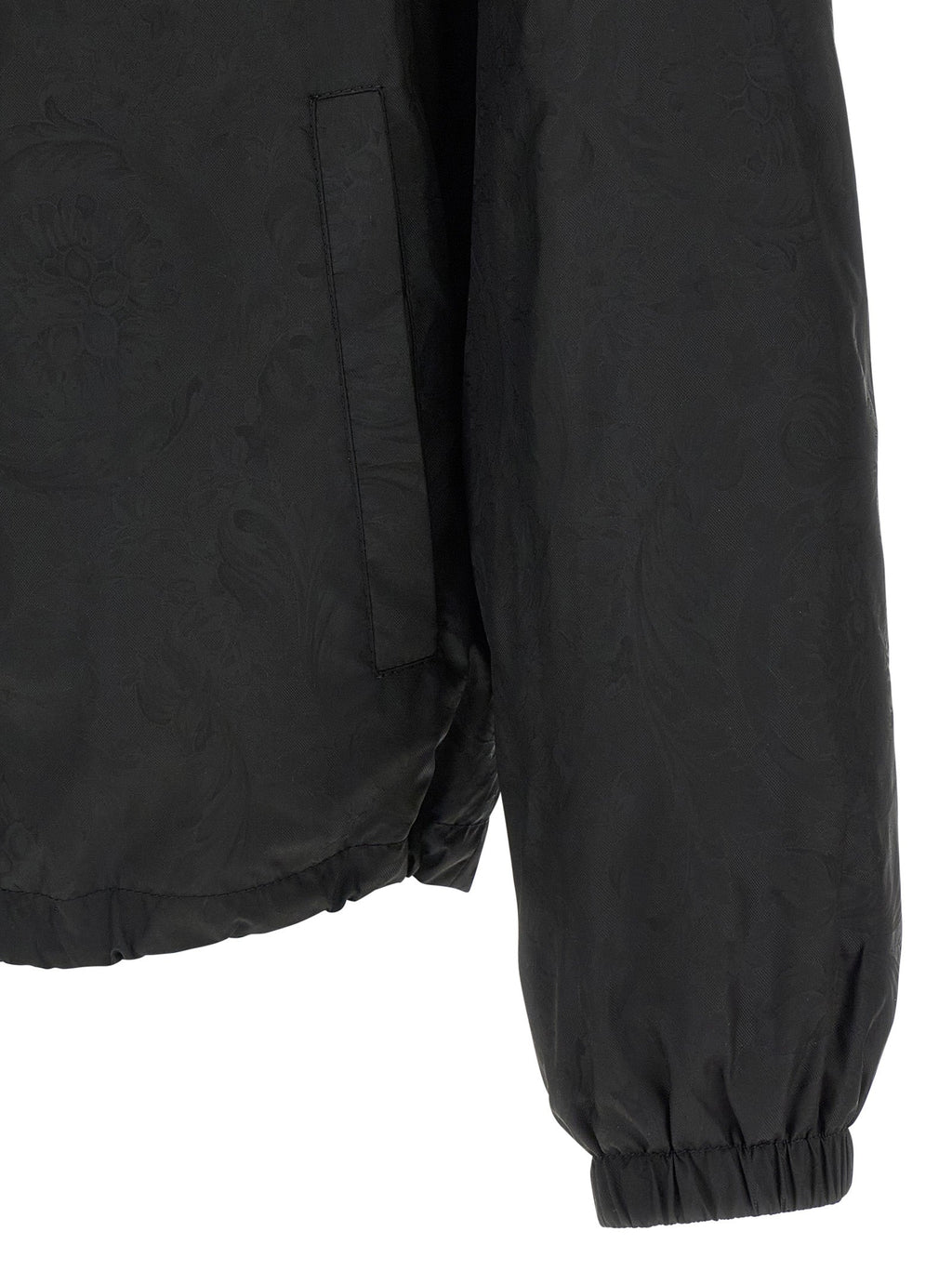 Versace Black Nylon Shell Jacket Versace