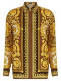 Versace Gold Silk Blouse Versace