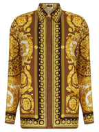 Versace Gold Silk Blouse Versace