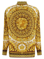 Versace Gold Silk Blouse Versace