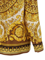 Versace Gold Silk Blouse Versace