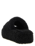 Balenciaga Black Polyester Slides Balenciaga