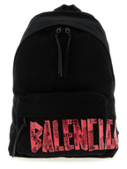 Balenciaga Black Cotton Backpack Balenciaga