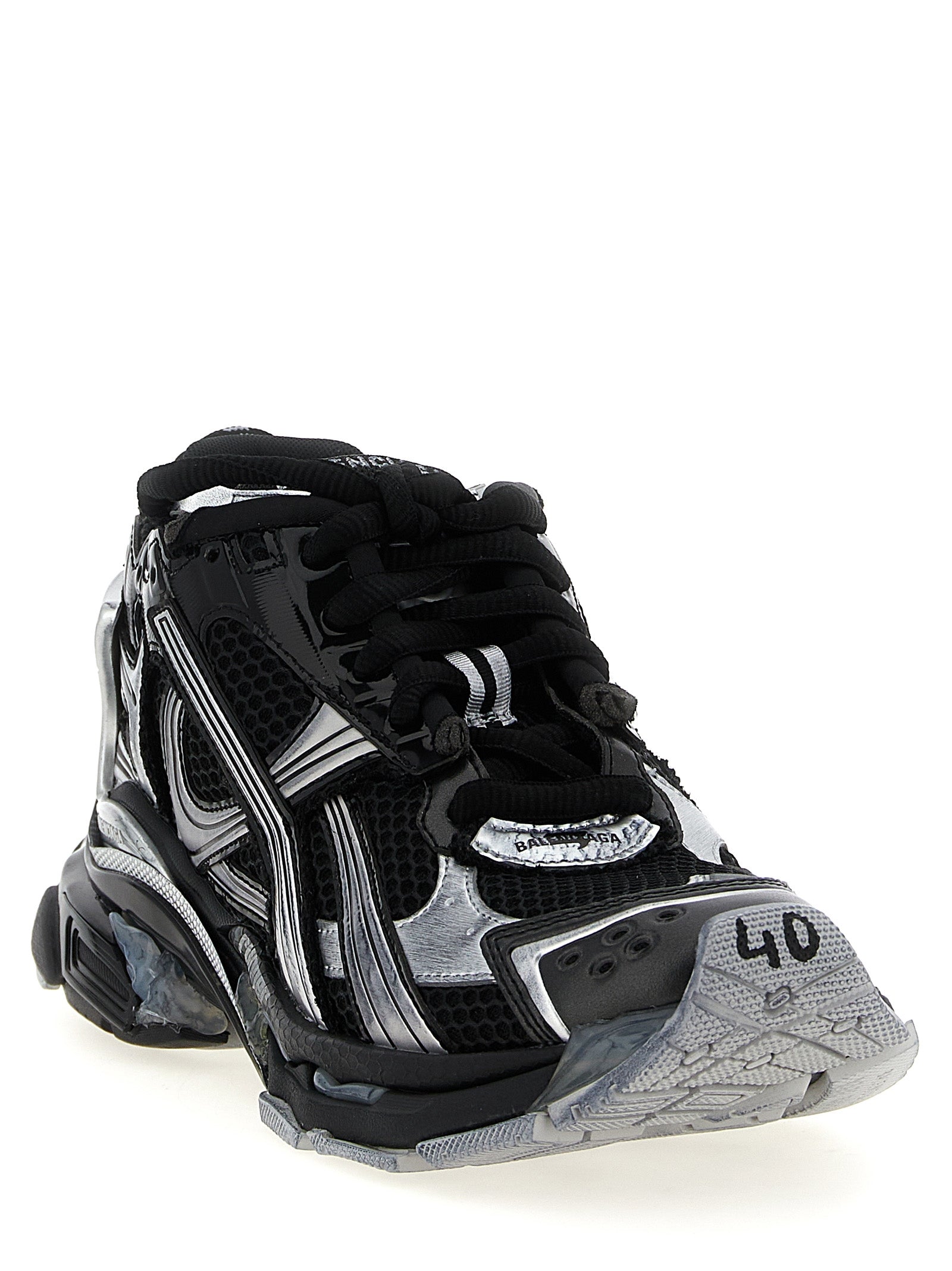 Balenciaga Black Polyethylene Athletic Sneakers Balenciaga