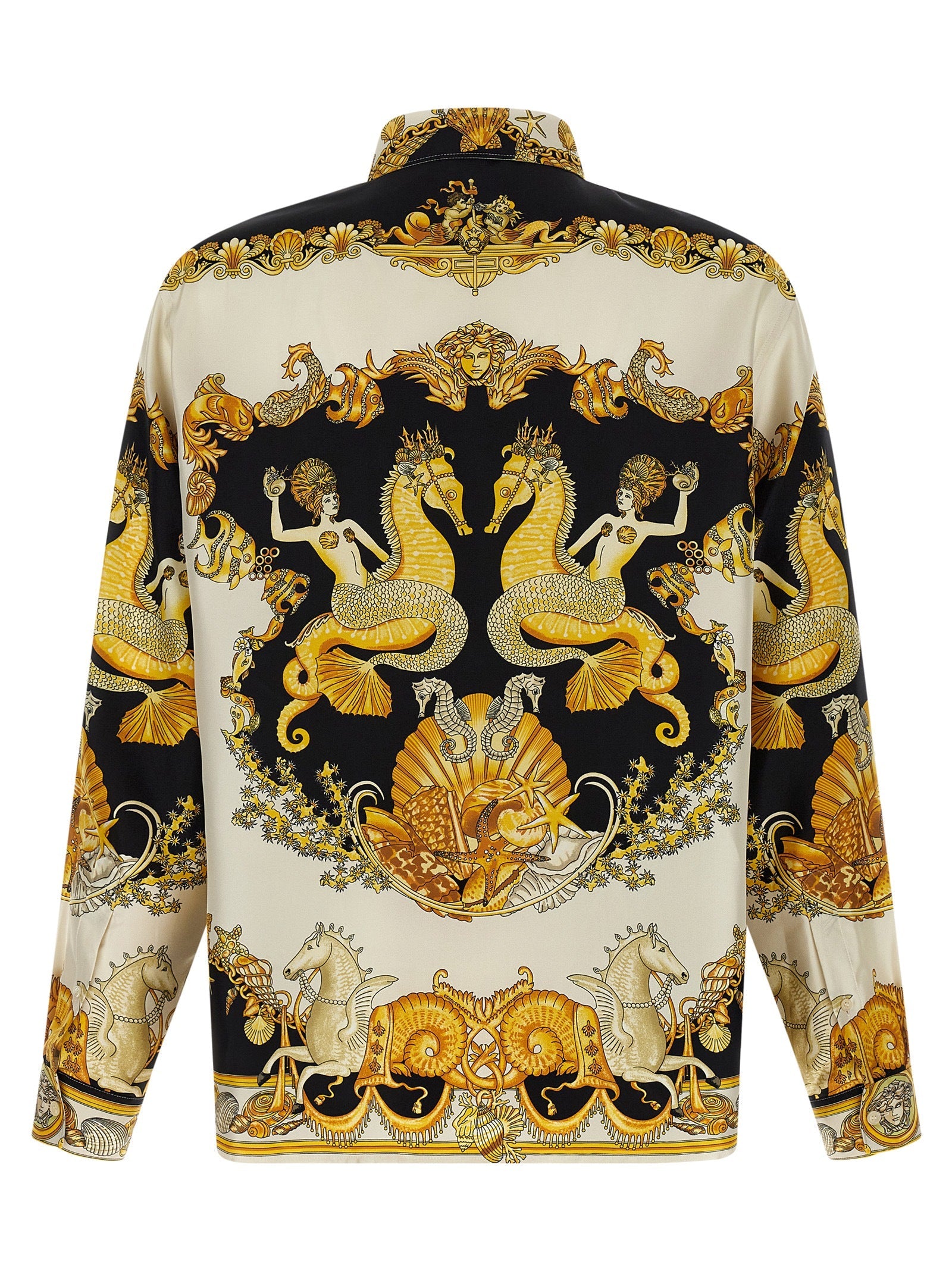 Versace Multicolor Silk Blouse Versace