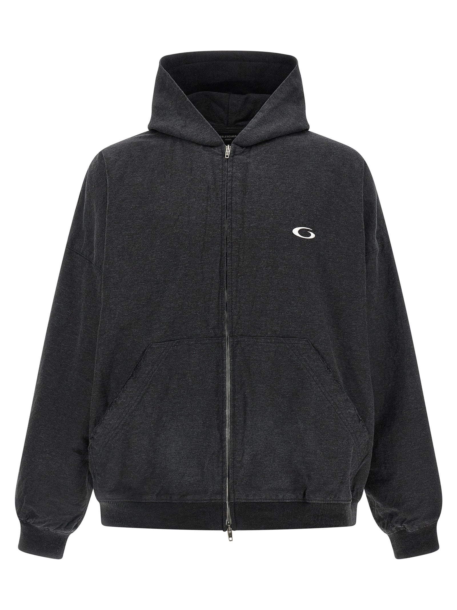 Balenciaga Gray Cotton Sweatshirt Balenciaga