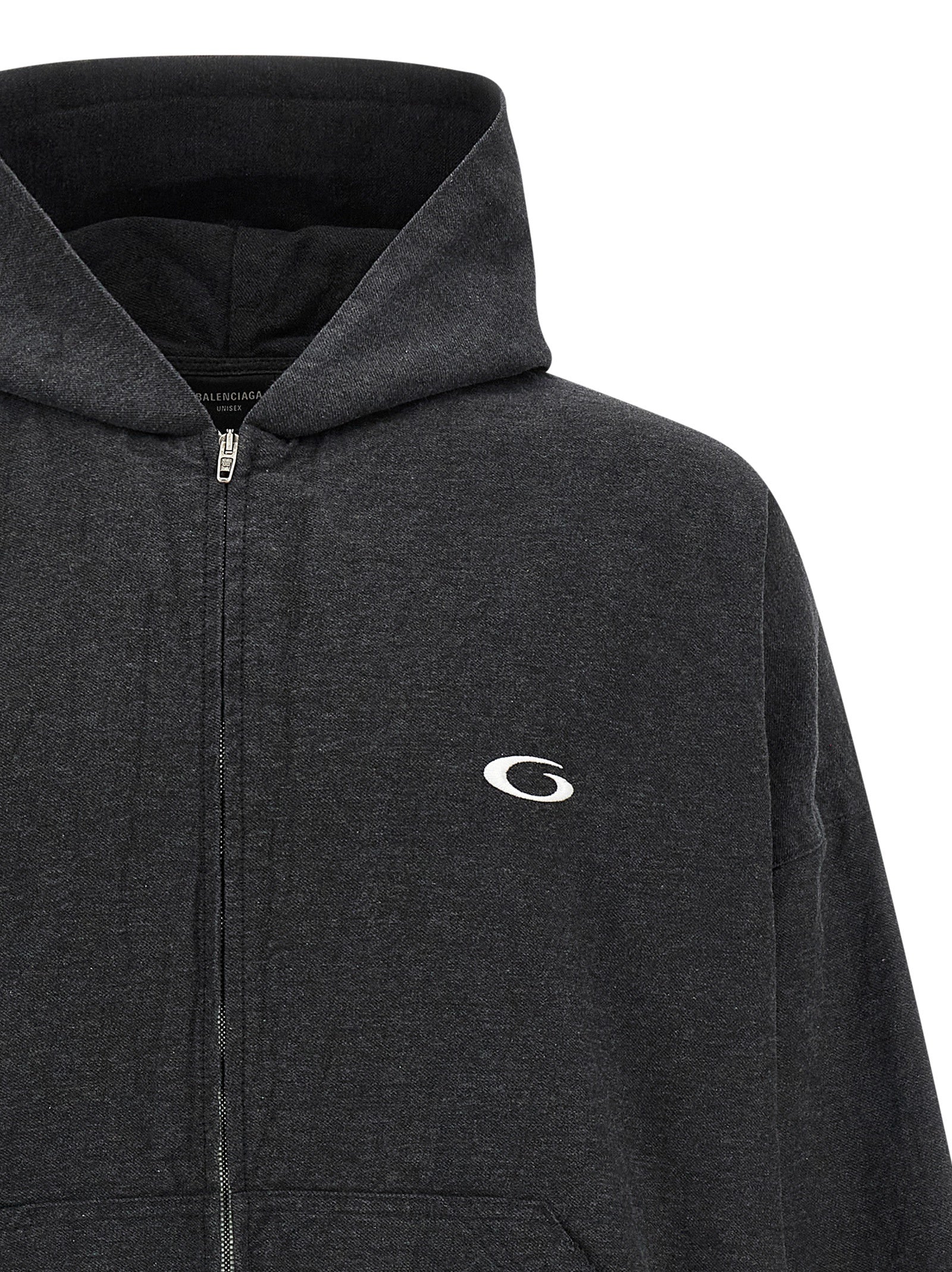 Balenciaga Gray Cotton Sweatshirt Balenciaga