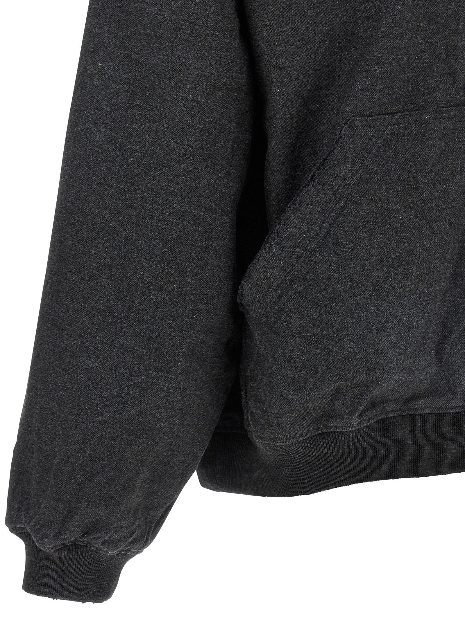 Balenciaga Gray Cotton Sweatshirt Balenciaga