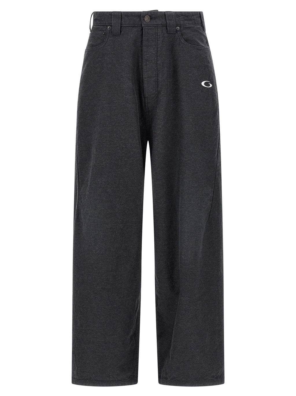 Balenciaga Gray Cotton Casual Pants Balenciaga
