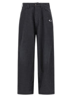 Balenciaga Gray Cotton Casual Pants Balenciaga