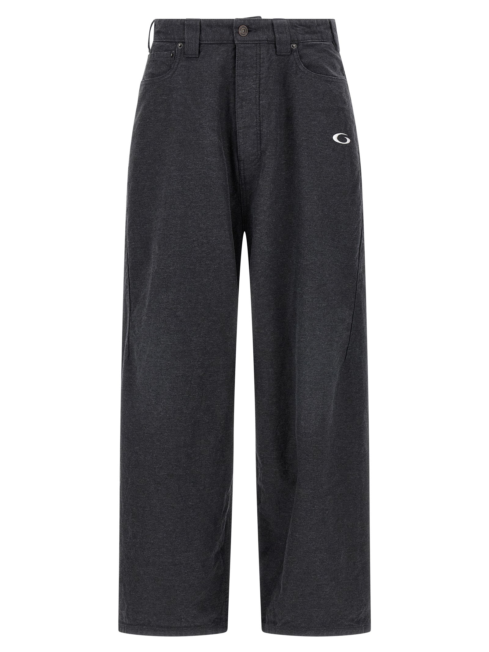 Balenciaga Gray Cotton Casual Pants Balenciaga