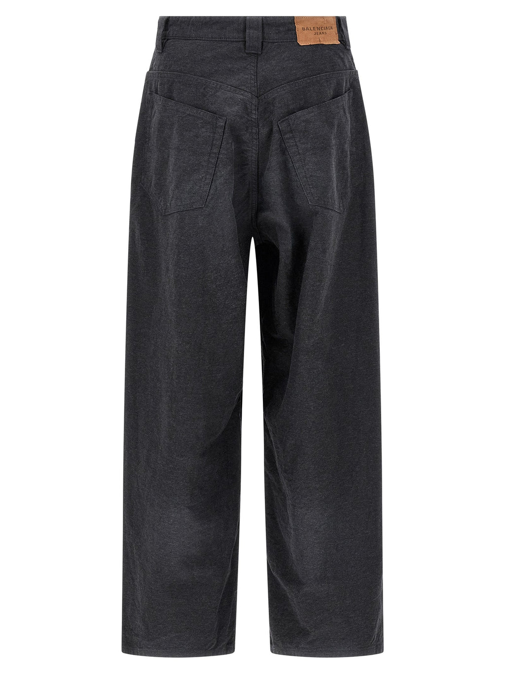 Balenciaga Gray Cotton Casual Pants Balenciaga