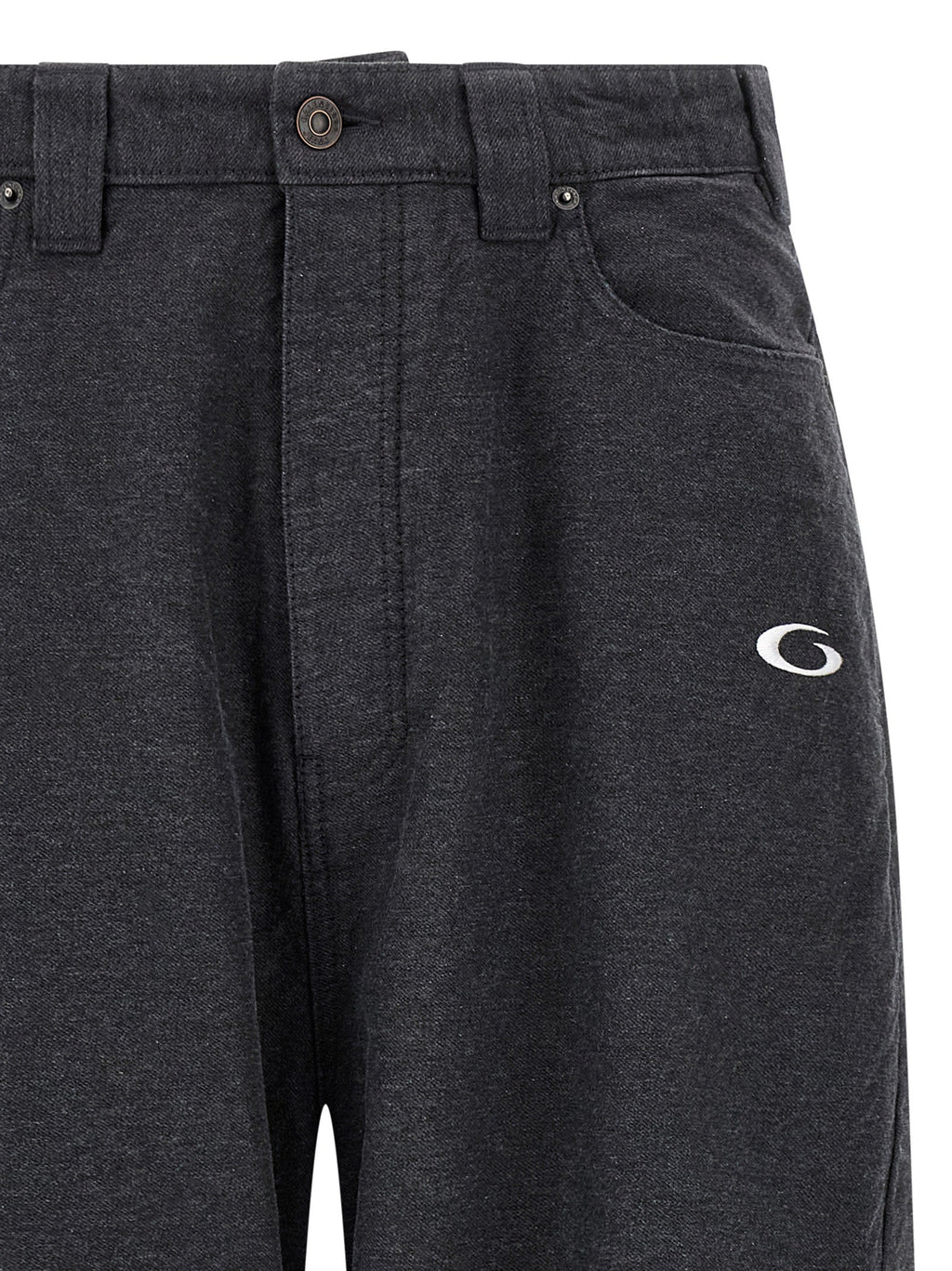 Balenciaga Gray Cotton Casual Pants Balenciaga