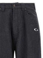 Balenciaga Gray Cotton Casual Pants Balenciaga