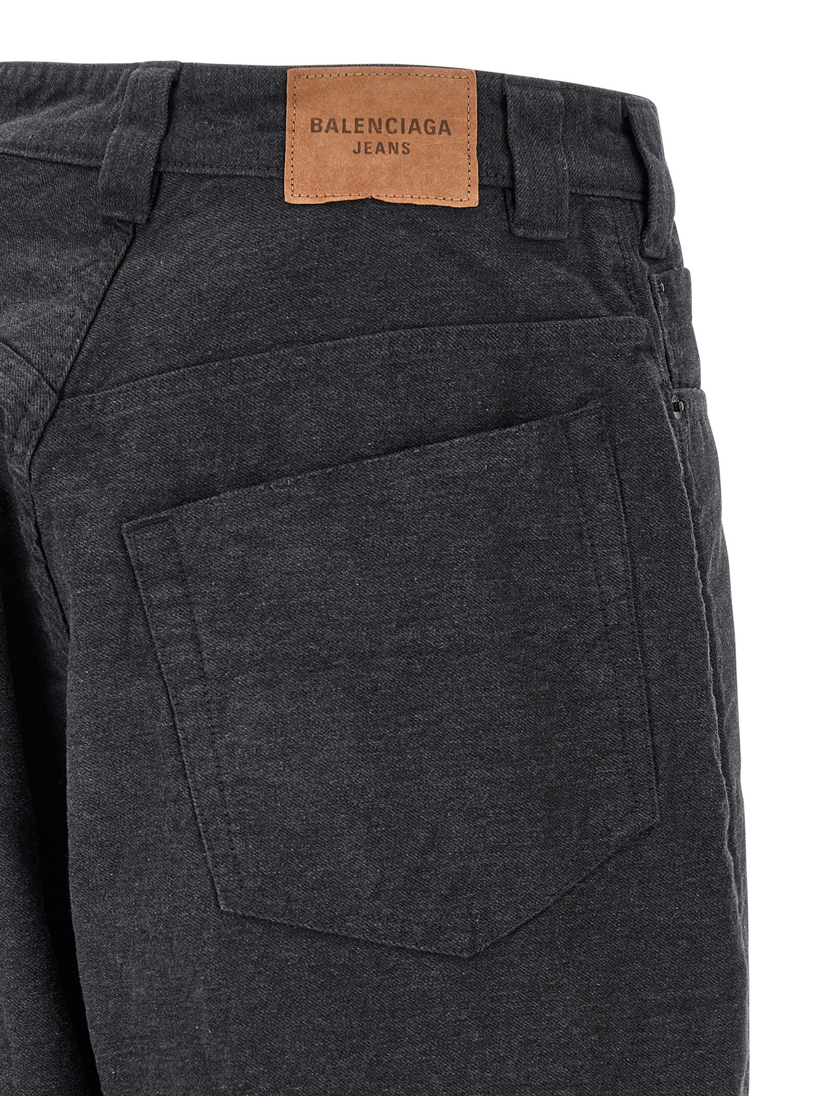Balenciaga Gray Cotton Casual Pants Balenciaga