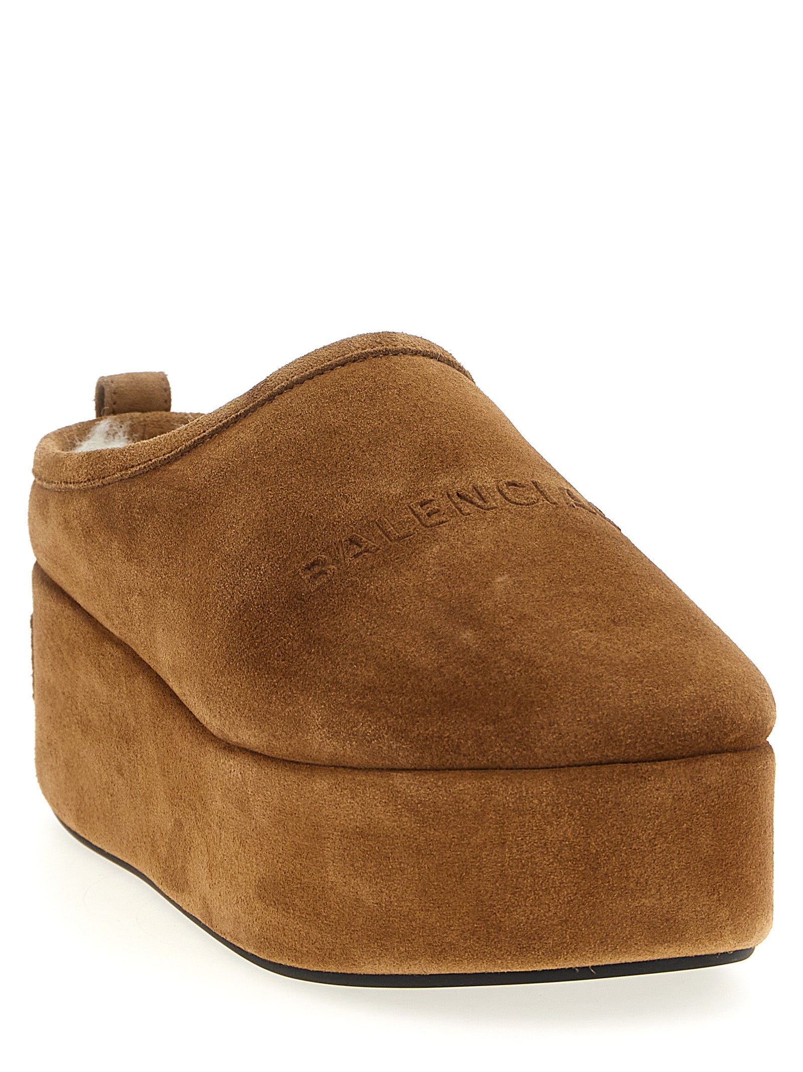 Balenciaga Brown Calfskin Mules Balenciaga