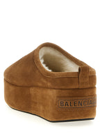 Balenciaga Brown Calfskin Mules Balenciaga
