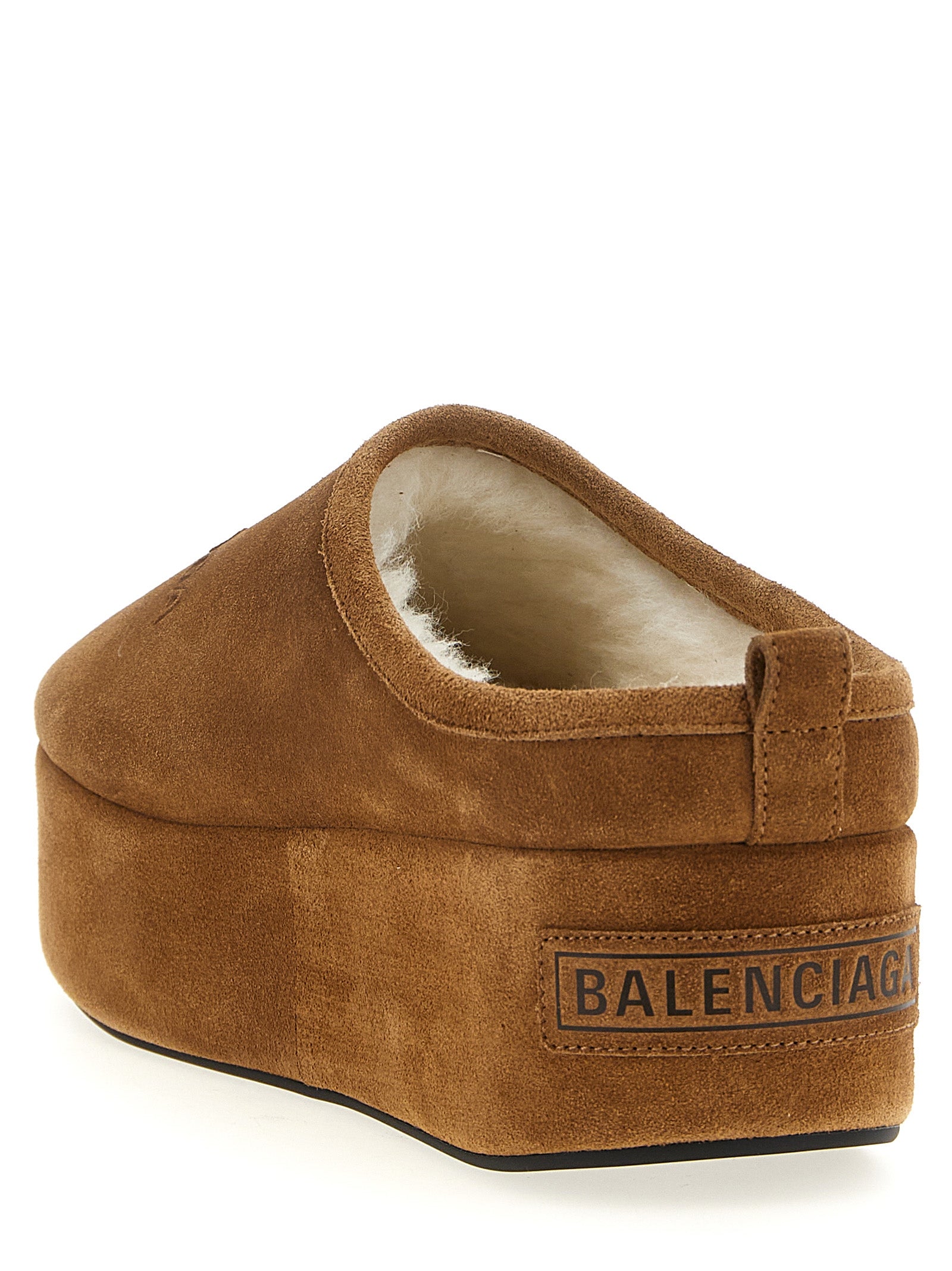 Balenciaga Brown Calfskin Mules Balenciaga