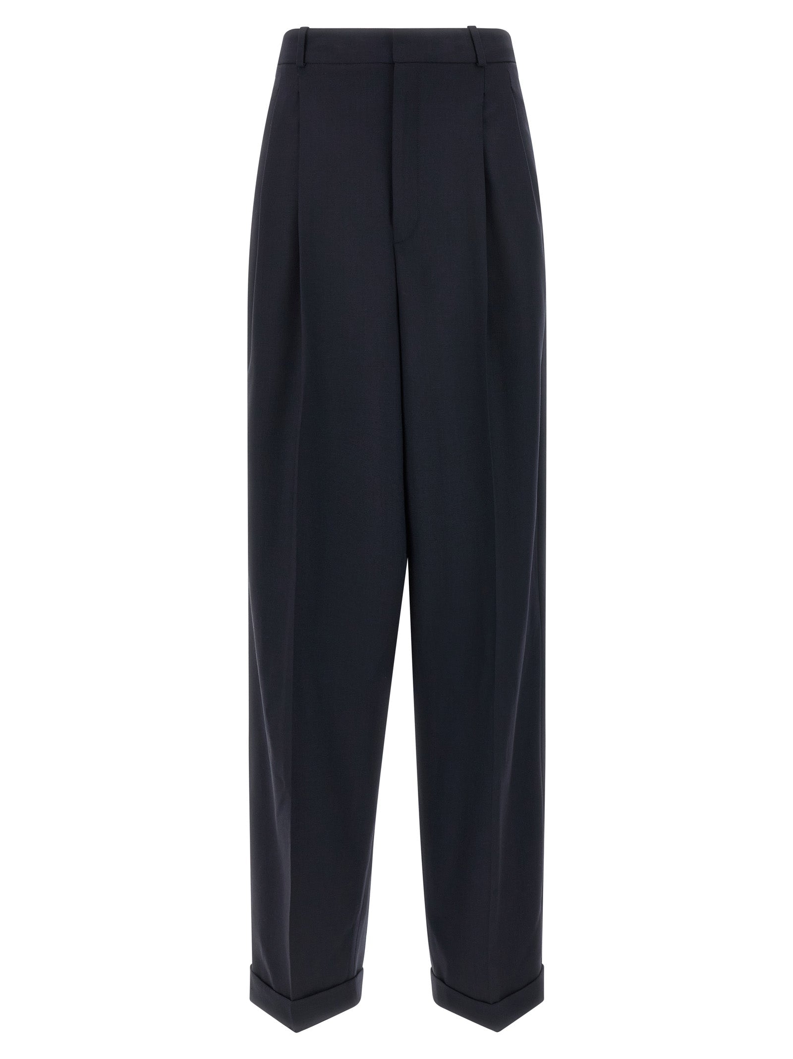 Polo Ralph Lauren Blue Wool Casual Pants Polo Ralph Lauren