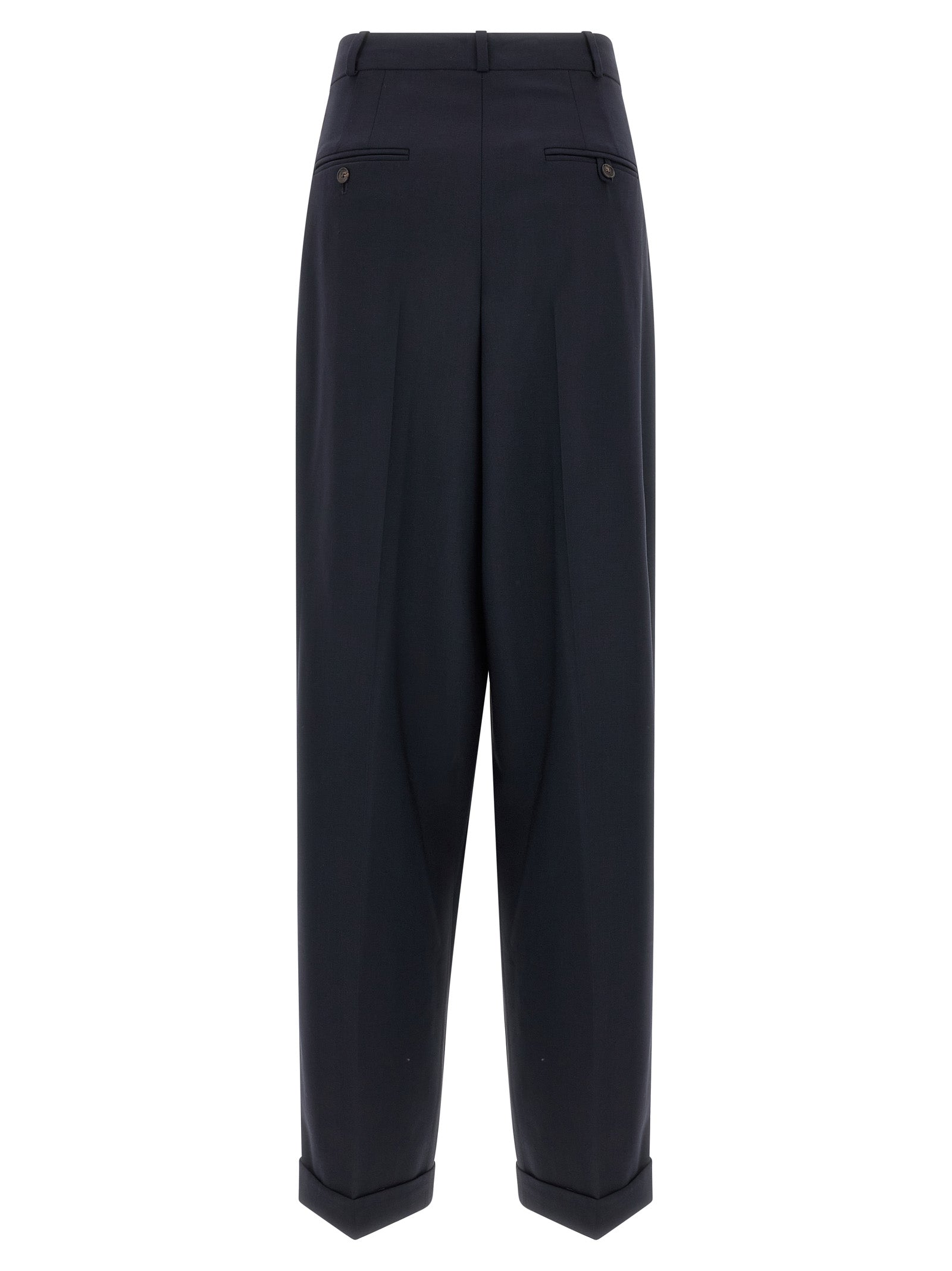 Polo Ralph Lauren Blue Wool Casual Pants Polo Ralph Lauren
