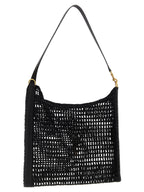 Saint Laurent Black Raffia Shoulder Bag Saint Laurent