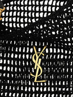 Saint Laurent Black Raffia Shoulder Bag Saint Laurent