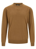 Fendi Beige Virgin Wool Cardigan Fendi