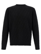 Fendi Black Cotton Cardigan Fendi