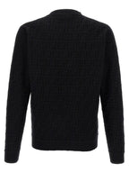 Fendi Black Cotton Cardigan Fendi