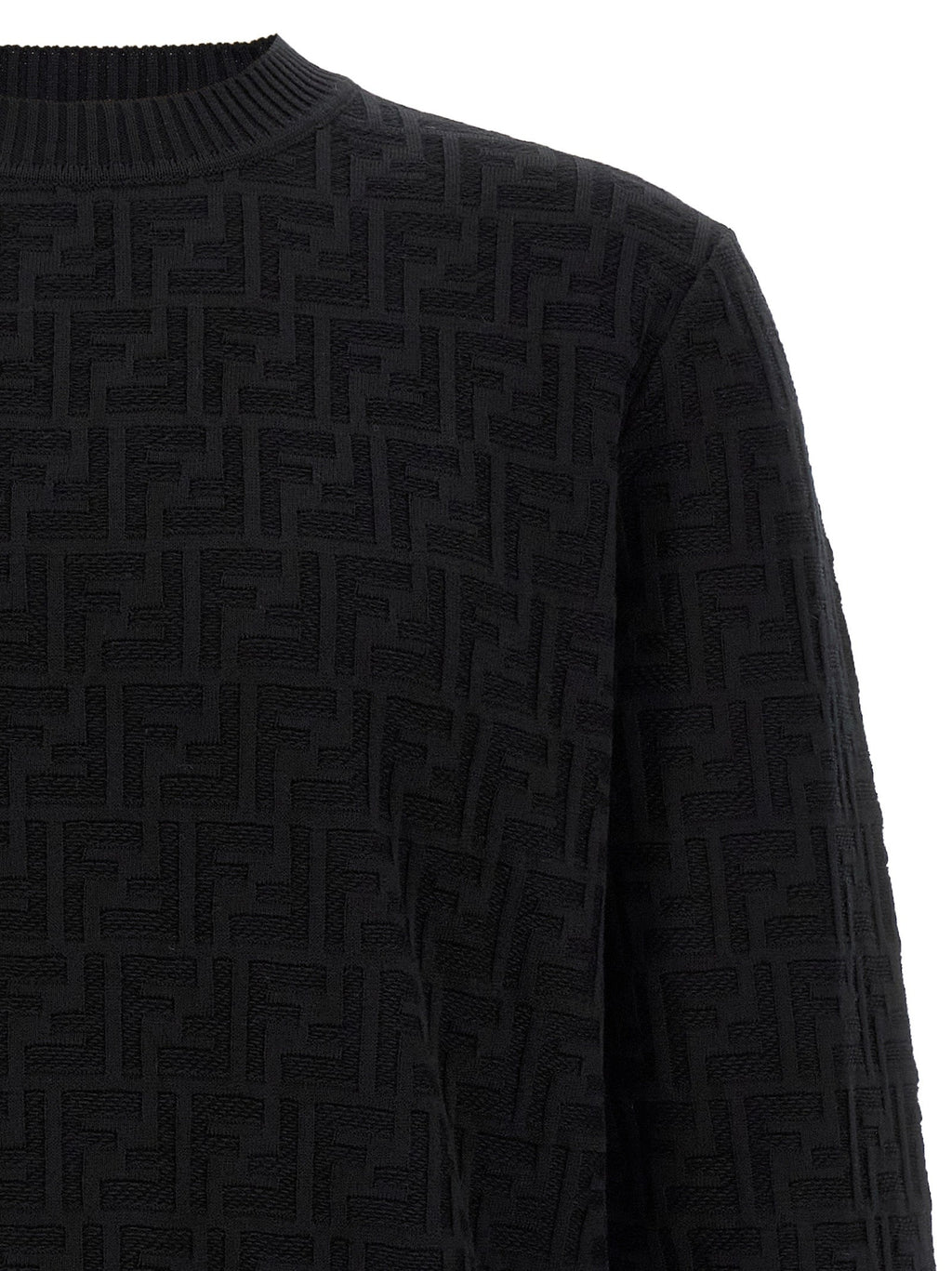 Fendi Black Cotton Cardigan Fendi