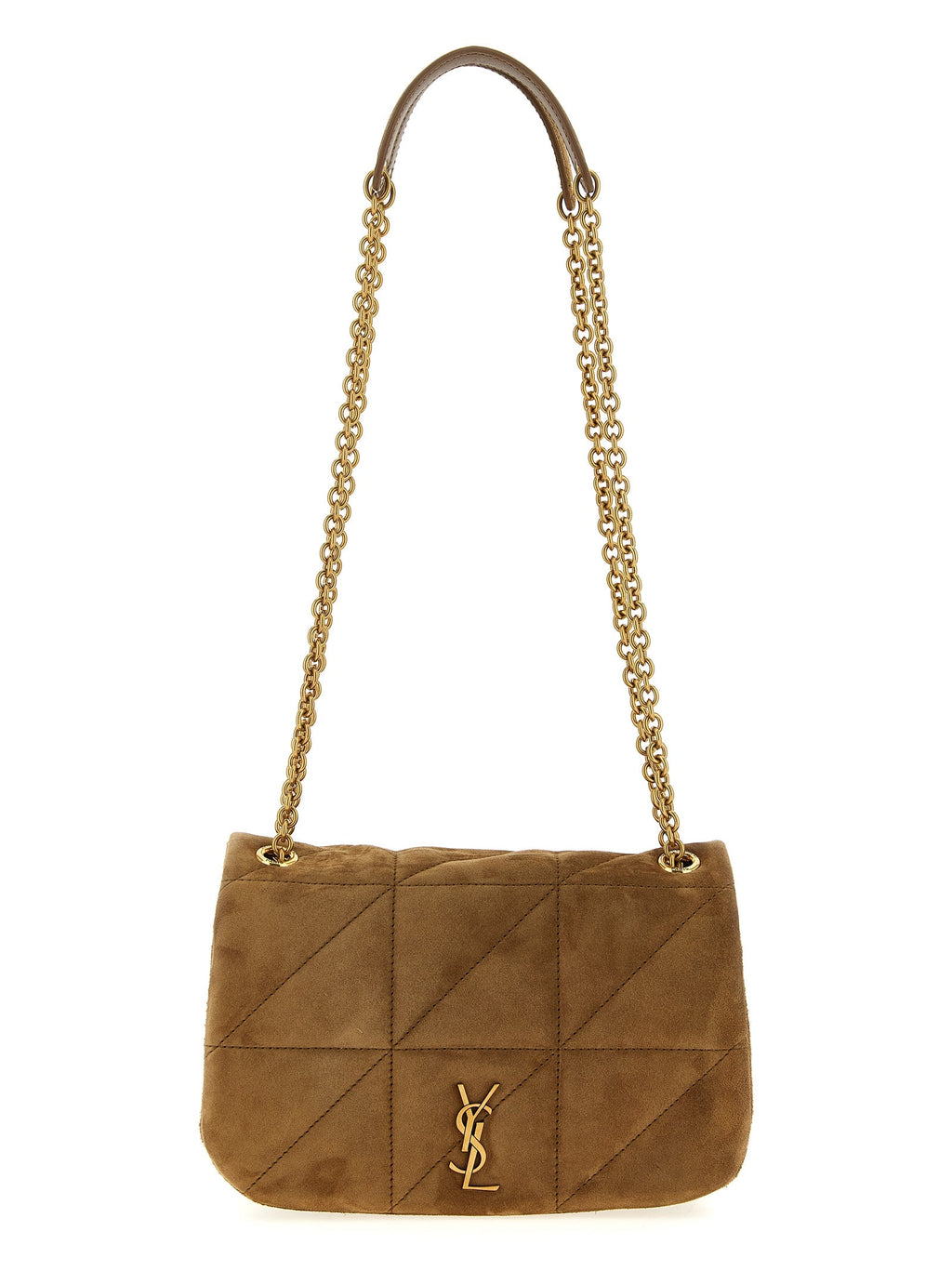 Saint Laurent Beige Calfskin Shoulder Bag Saint Laurent