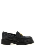 Valentino Garavani Black Lamb Leather Slip-On Loafers Valentino Garavani