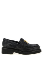 Valentino Garavani Black Lamb Leather Slip-On Loafers Valentino Garavani
