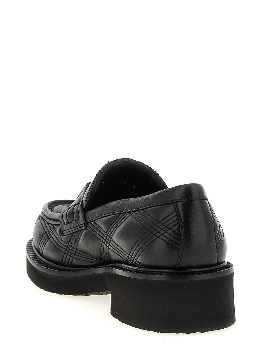 Valentino Garavani Black Lamb Leather Slip-On Loafers Valentino Garavani