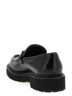 Valentino Garavani Black Calfskin Slip-On Loafers Valentino Garavani