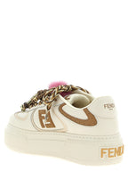 Fendi Multicolor Calfskin Platform Sneakers Fendi
