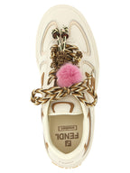 Fendi Multicolor Calfskin Platform Sneakers Fendi