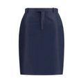 Gucci Blue Silk Skirt Gucci