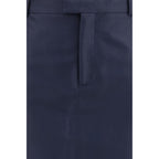Gucci Blue Silk Skirt Gucci