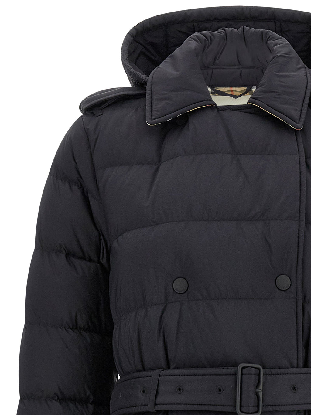 Burberry Black Polyamide Coat Burberry