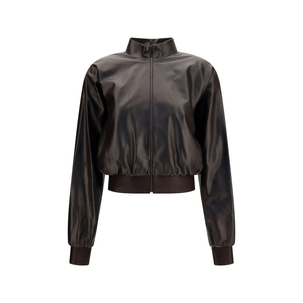 Gucci Brown Lamb Ovis Aries Aries Bomber Gucci