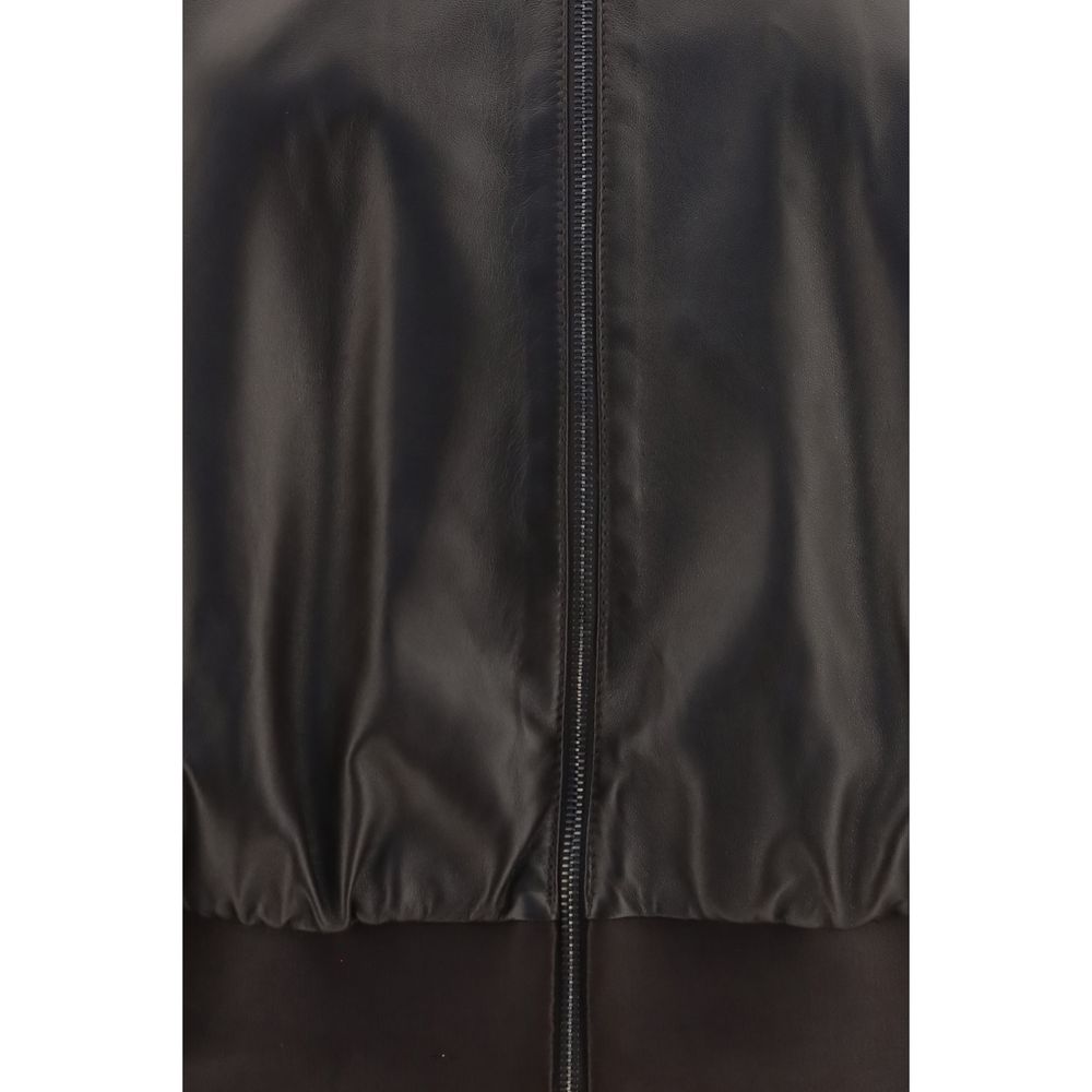 Gucci Brown Lamb Ovis Aries Aries Bomber Gucci