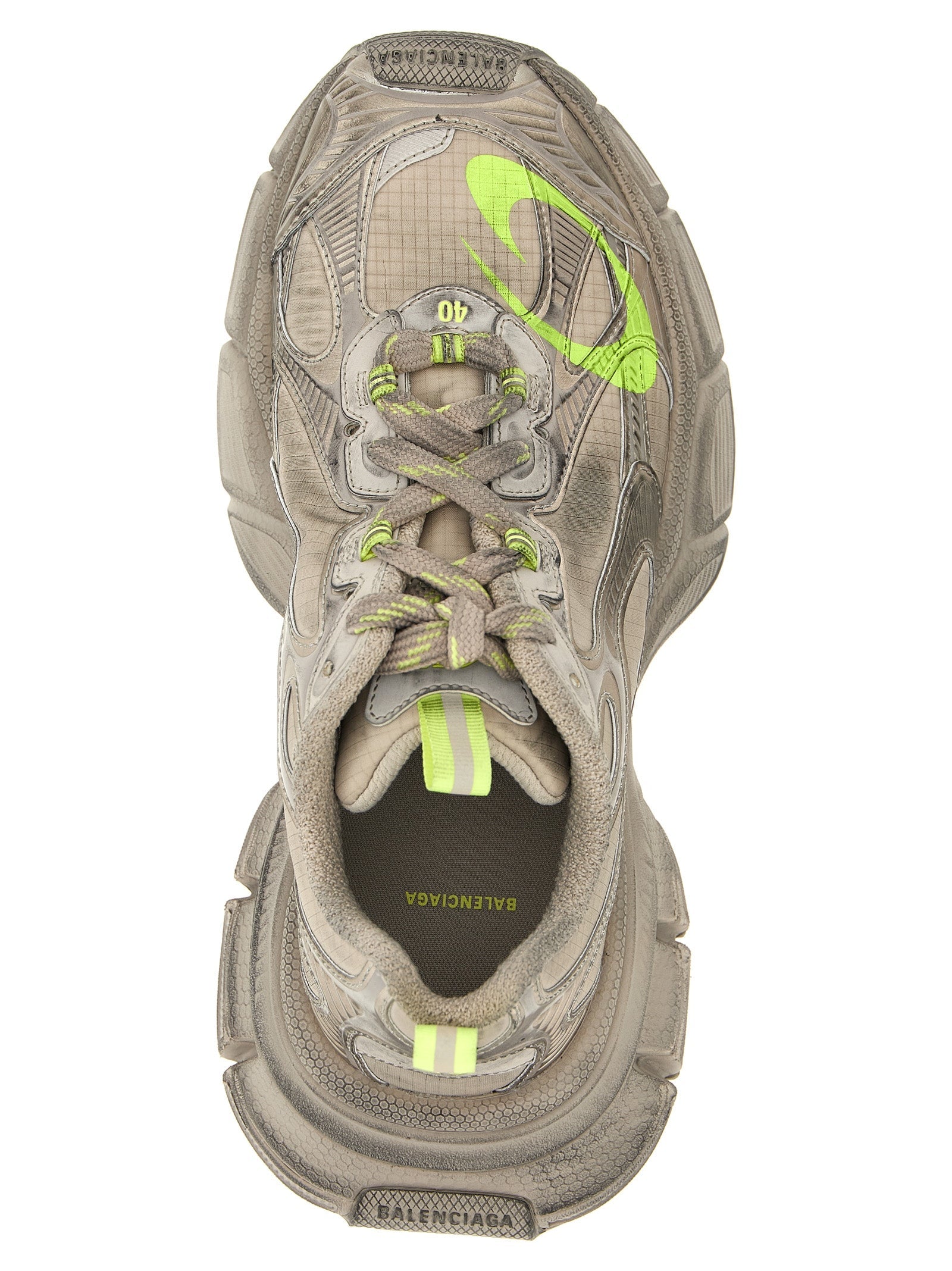 Balenciaga Gray Polyethylene Athletic Sneakers Balenciaga