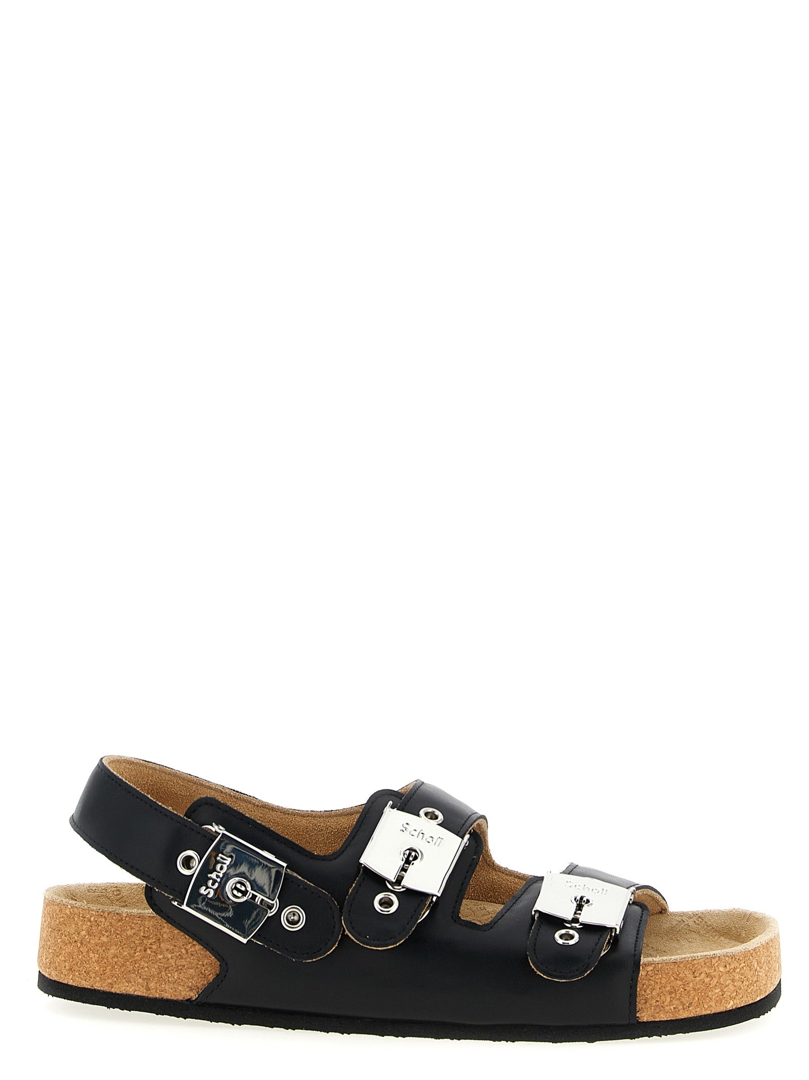 Balenciaga Black Calfskin Flat Sandals Balenciaga